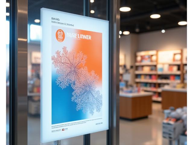 High-quality retail poster display with sharp imagery.
