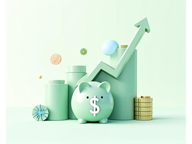 Infographic displaying cost savings with charts and graphs, overlaid on a background of various printer supplies like ink cartridges and paper.